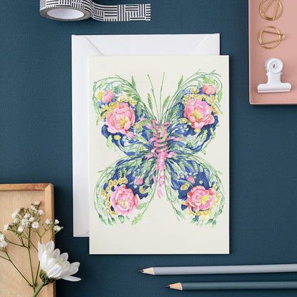 Giant Peacock Moth - Greetings Card