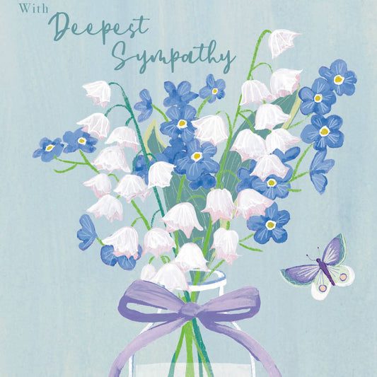 Sympathy Lily Greeting Card Paper Rose