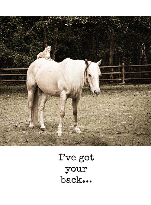 Unlikely Friends Greeting Card