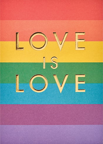 LOVE IS LOVE Blank Greeting Card