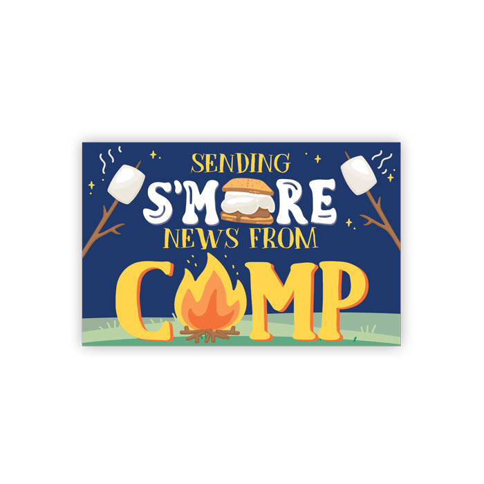Sending S'More News from Camp Campfire Camp Postcards