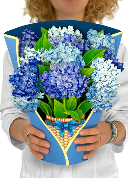 Nantucket Hydrangeas Pop-up Greeting Card