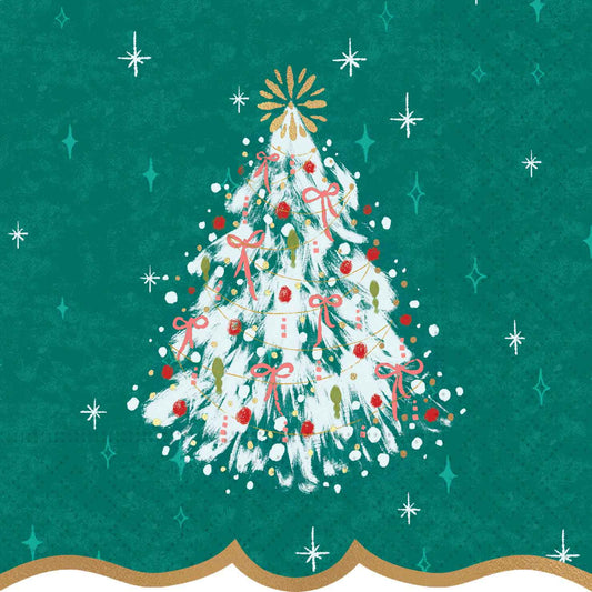 Vintage Tree Beverage Napkin