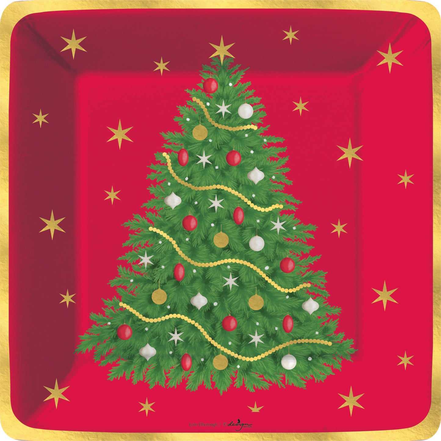 Holiday Splendor Paper Dinner Plate