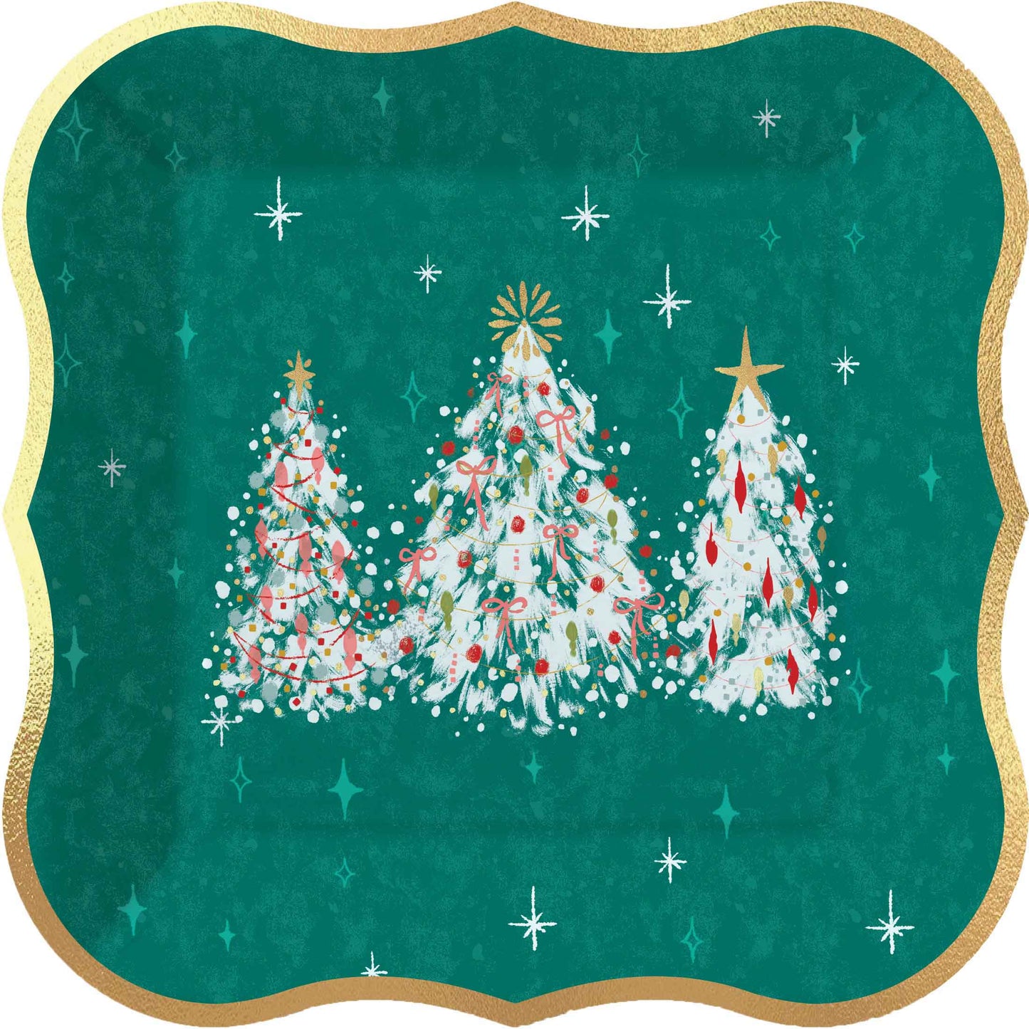 Vintage Tree Paper Dessert Plate