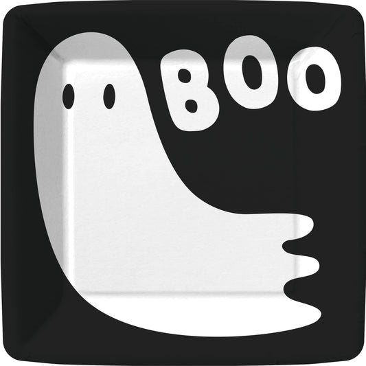 Ghostly Boo Paper Dessert Plate