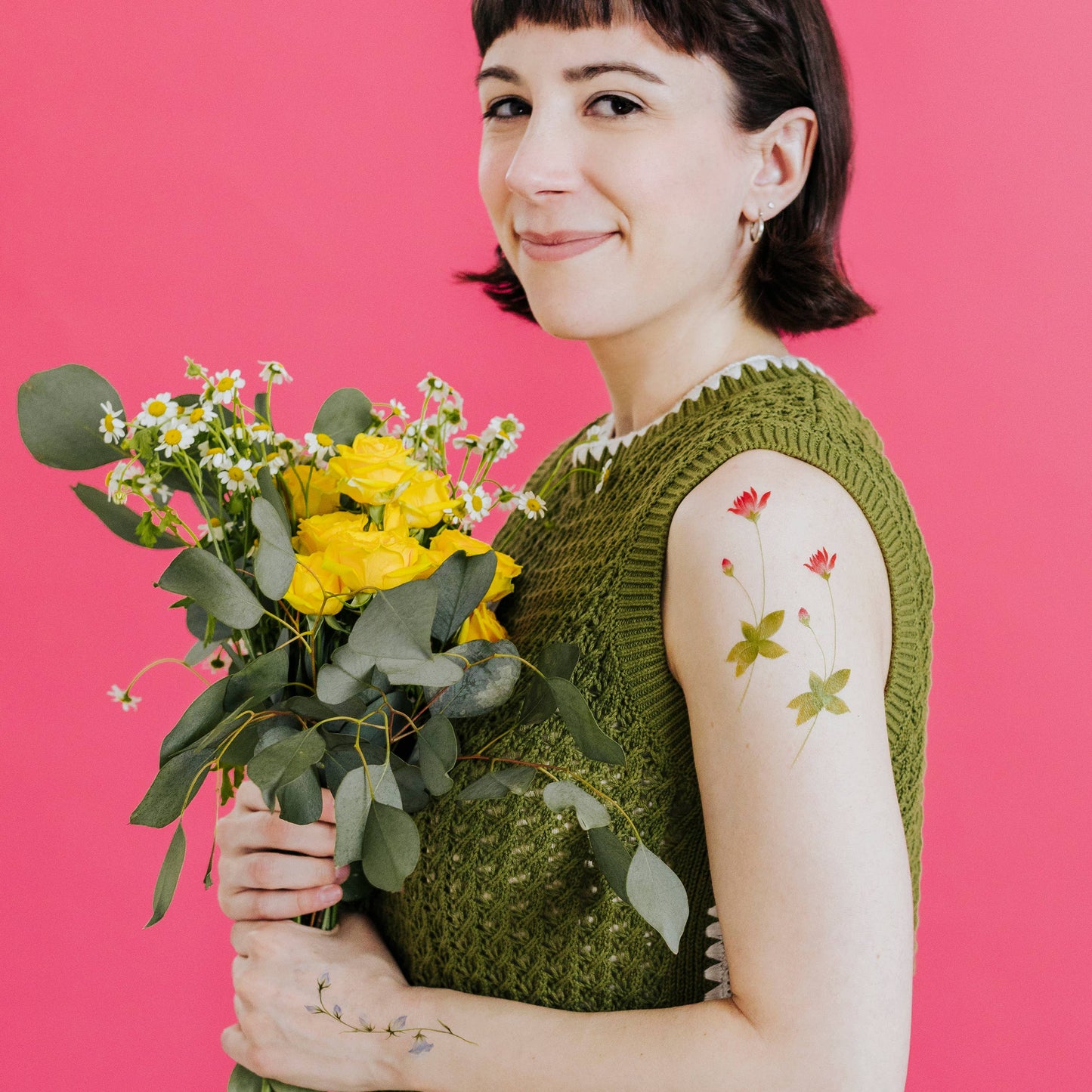 Spring Sprigs Tattoo Pair