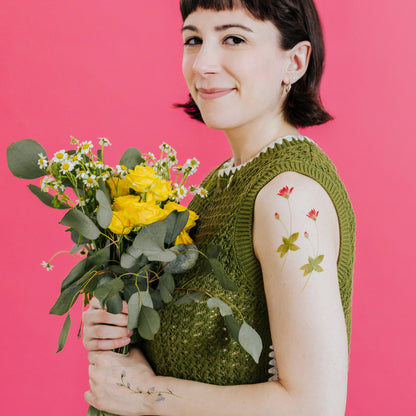 Spring Sprigs Tattoo Pair