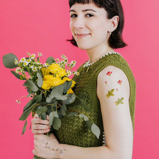 Spring Sprigs Tattoo Pair