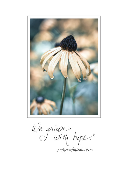 Tears of a Flower Sympathy Greeting Card
