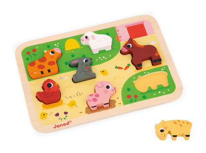 CHUNKY PUZZLE |  THE FARM | 7 STAND-ALONE PIECES