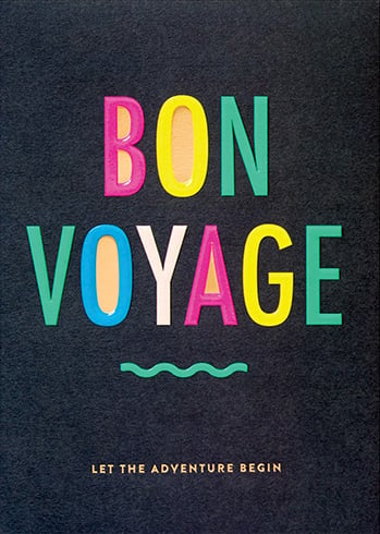 BON VOYAGe Greeting Card