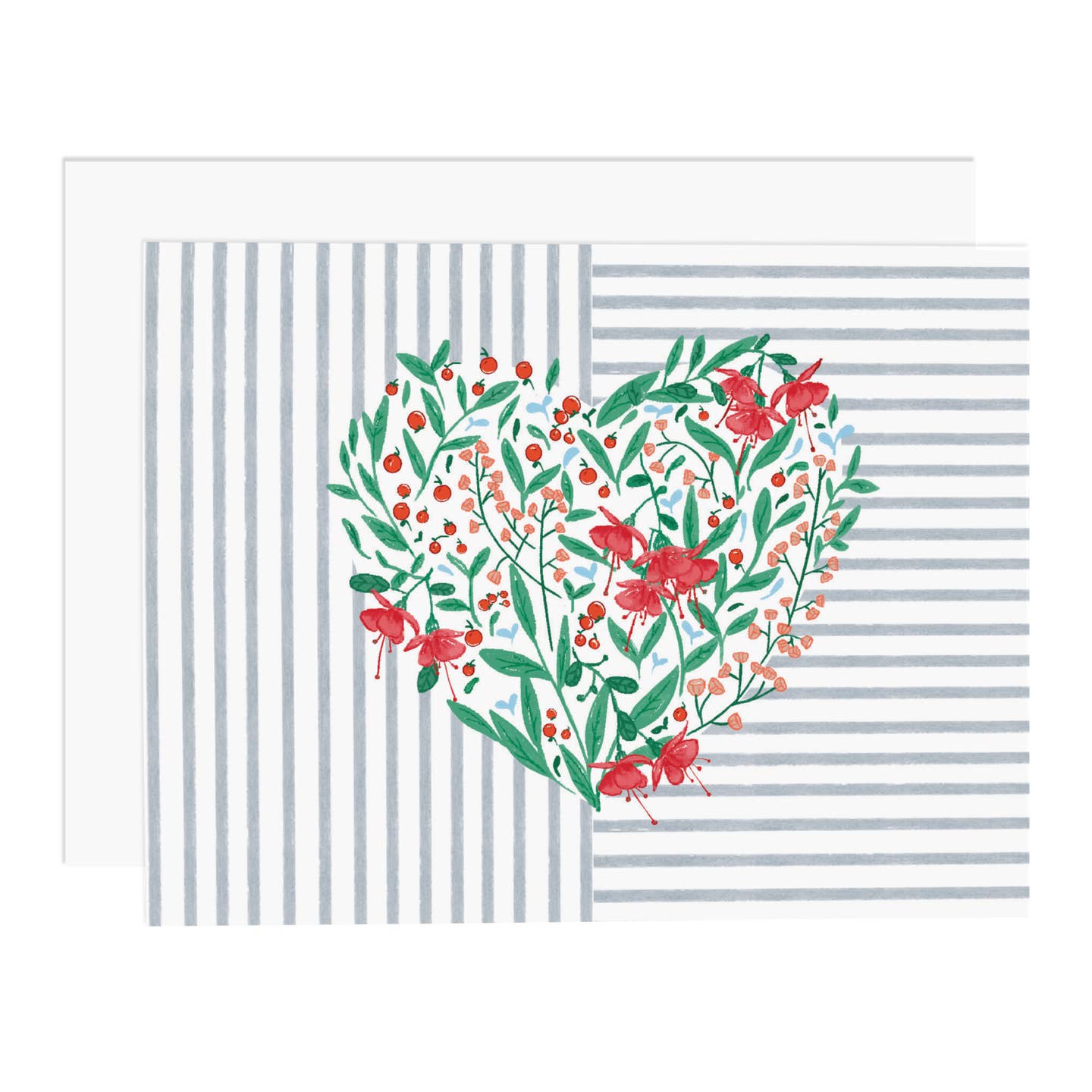 Floral Heart Greeting Card