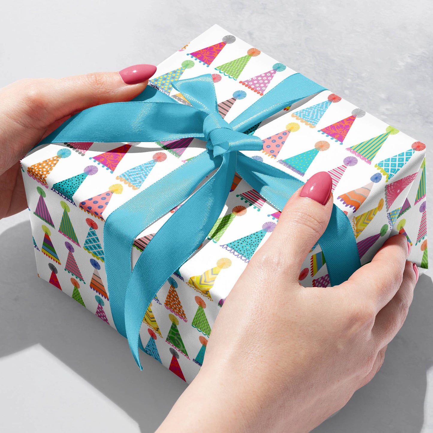 Party Hats Wrapping Paper