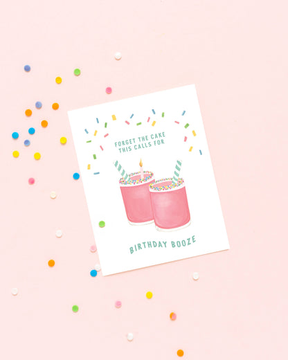 Birthday Booze - Funny Birthday Card & Friendship Card