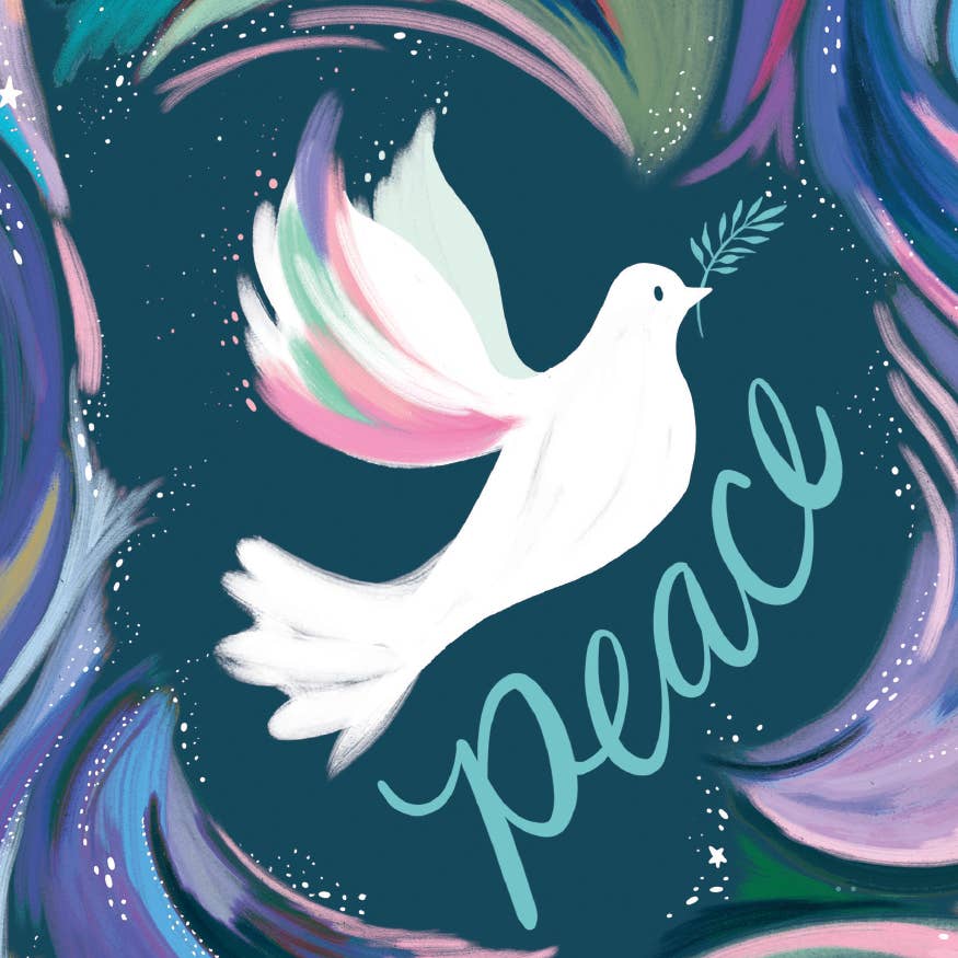 Peace Dove Purple| Carte Holiday Card