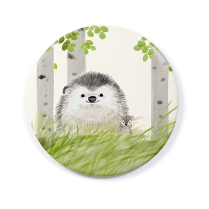 Lil Hedgie - Pocket Mirror with Wool-Felt Pouch