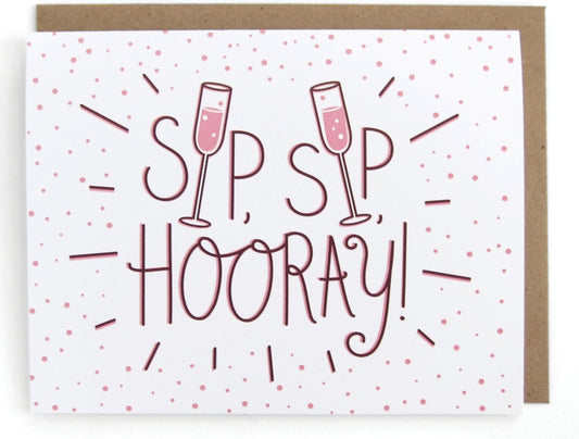 Sip Sio Hooray Greeting Card