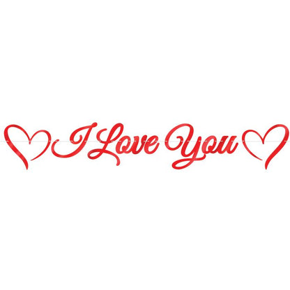 Foil I Love You Streamer/Banner