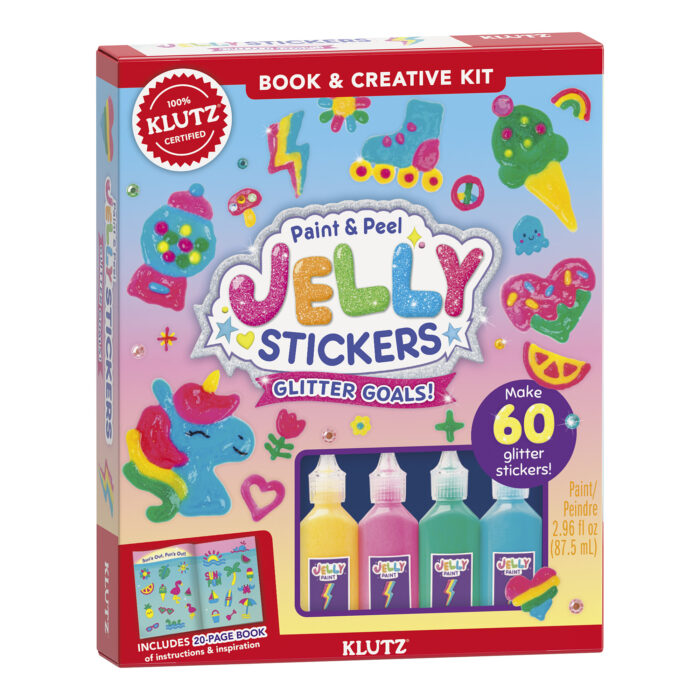 Klutz: Paint & Peel Jelly Stickers: Glitter Goals!