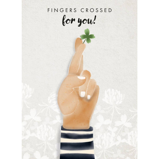 Good Luck Greeting Card Fingers Crossed