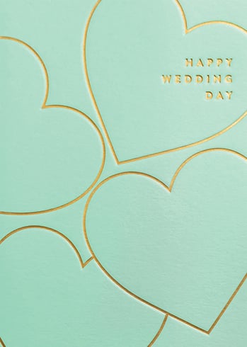 WEDDING HEARTS Greeting Card