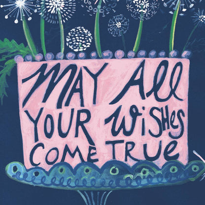 Dandelion Birthday — Birthday Card: Eco-friendly card pocket