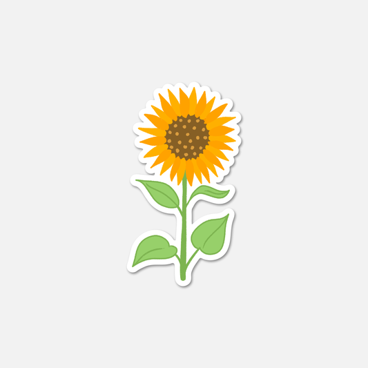 Single Sunflower – Floral Sticker