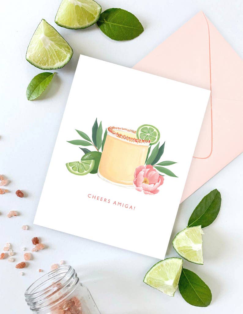 Cheers Amiga Margarita - Birthday Spanish Card