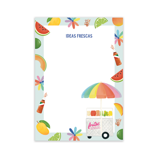 Ideas Frescas Notepad |  Spanish Notepad | Summer Deskpad