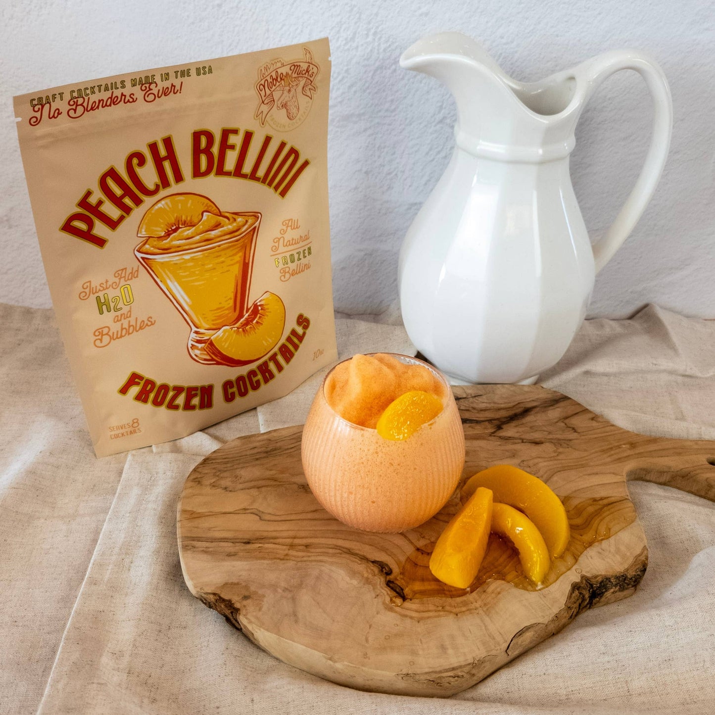 Peach Bellini Frozen Cocktail