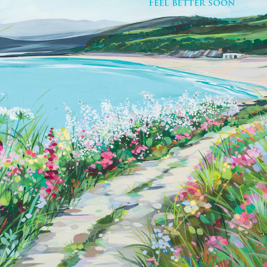 Path To Benllech Get Well Greeting Card 4.5 X 6.25"