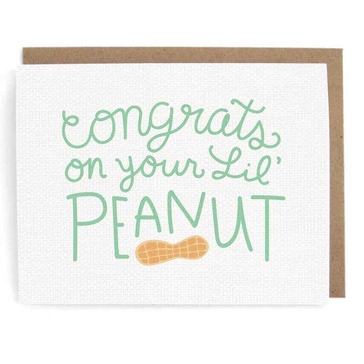 Peanut New Baby Card