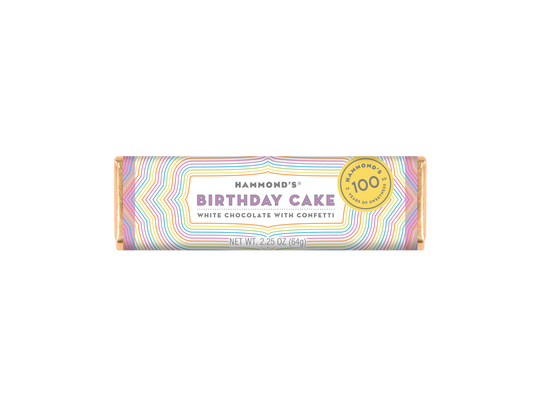 Birthday Cake Candy Bar - White Chocolate -  - 2.25 oz