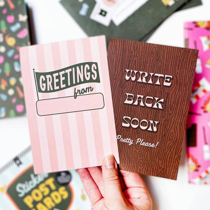 Summer Camp Postcard Book