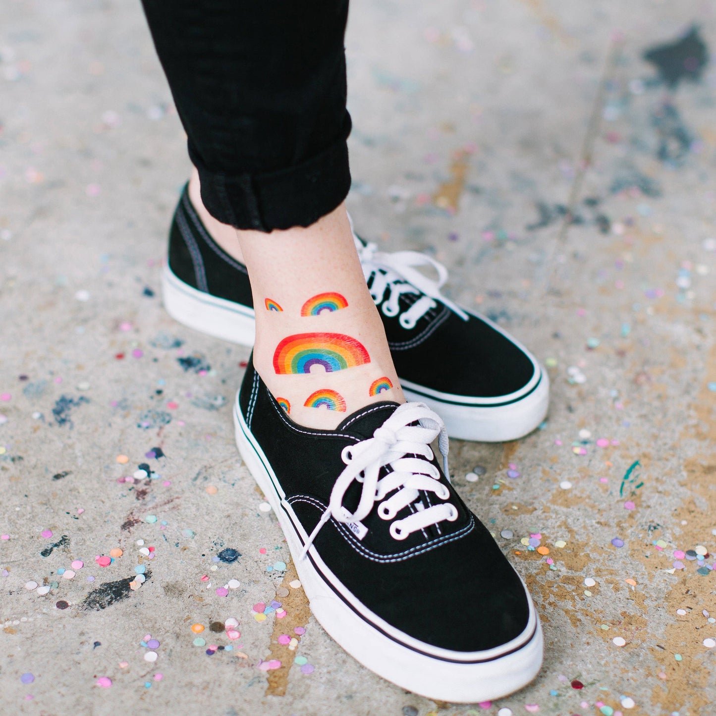 Rainbow Tattoo Pair