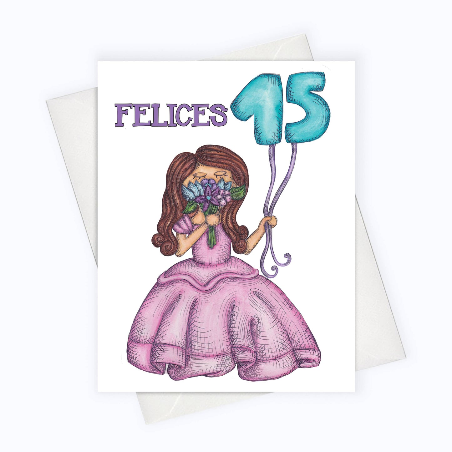 QUINCEANERA CARD | SPANISH BIRTHDAY CARD | Feliz Cumpleaños