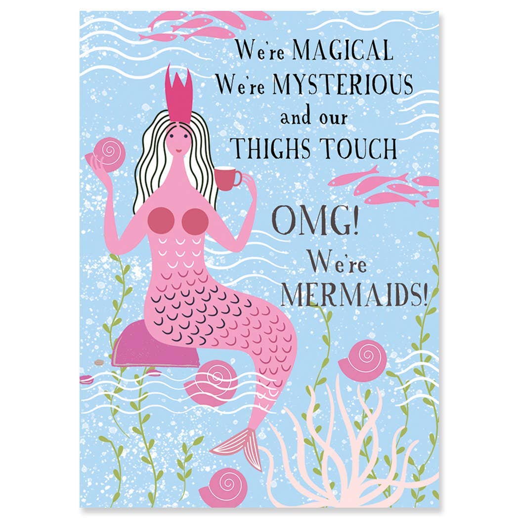 Mermaids Birthday Greeting Card