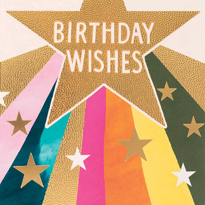 Birthday Star Birthday Greeting Card 4.625 X 6.563