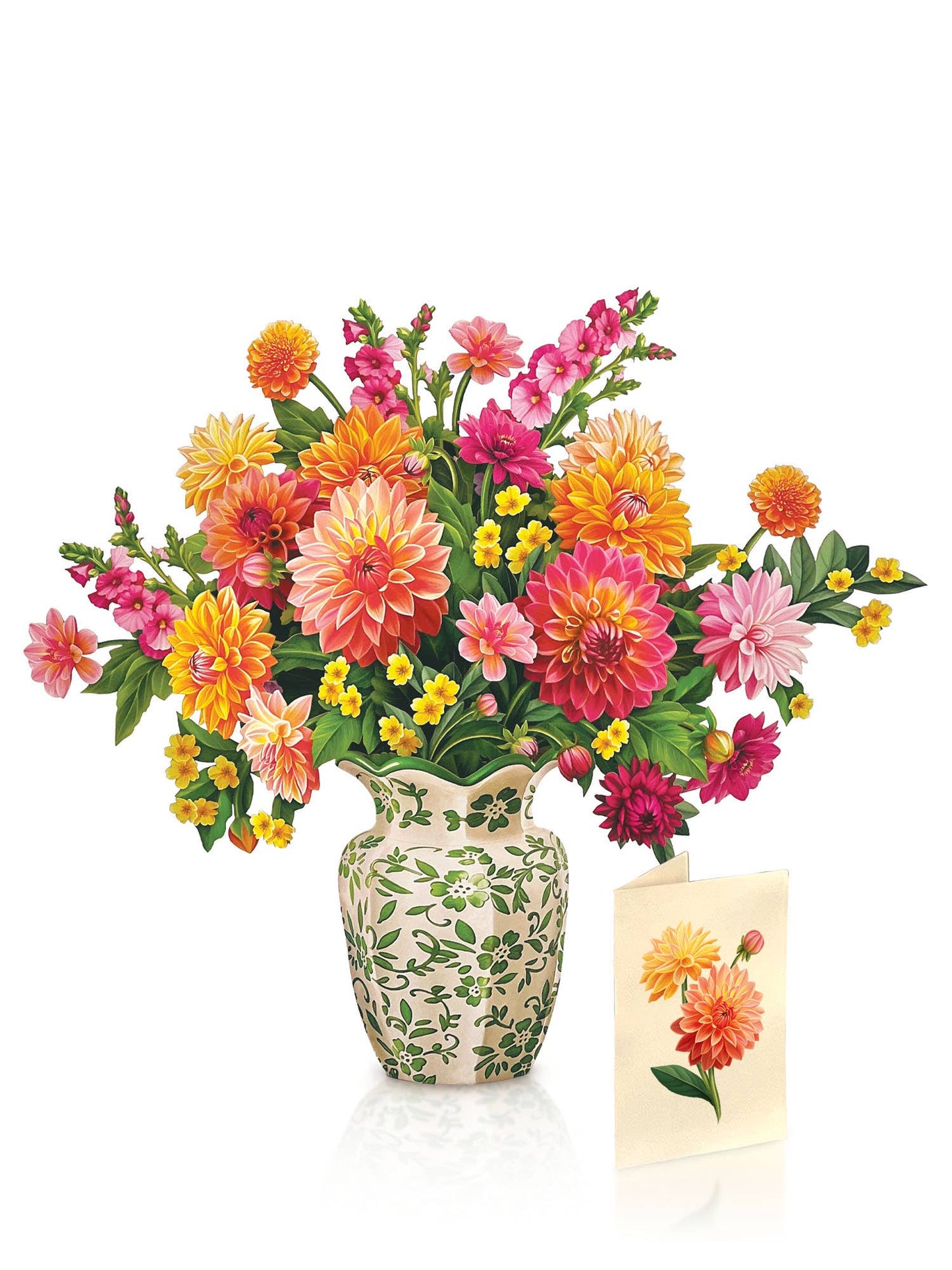 Dahlia Sunrise Pop-up Greeting Cards
