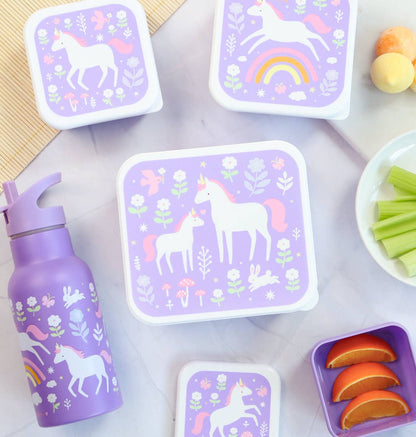 Lunch & snack box set: Unicorn dreams