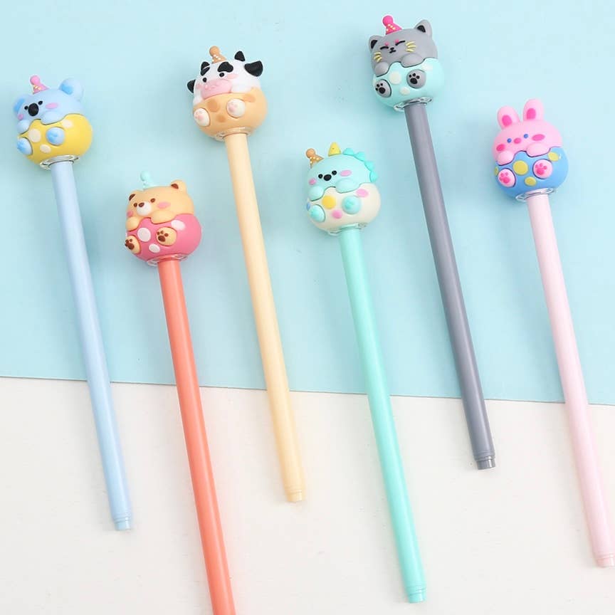 Birthday Animals Gel Pen