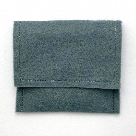 Red Heart - Pocket Mirror with Wool-Felt Pouch