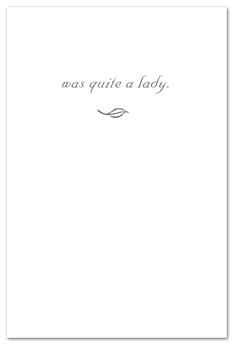 Quite A Lady card