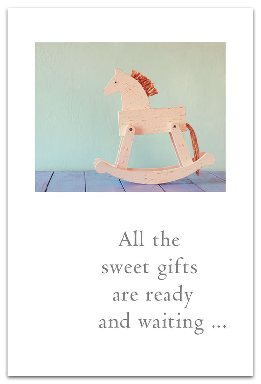 Vintage Rocking Horse card