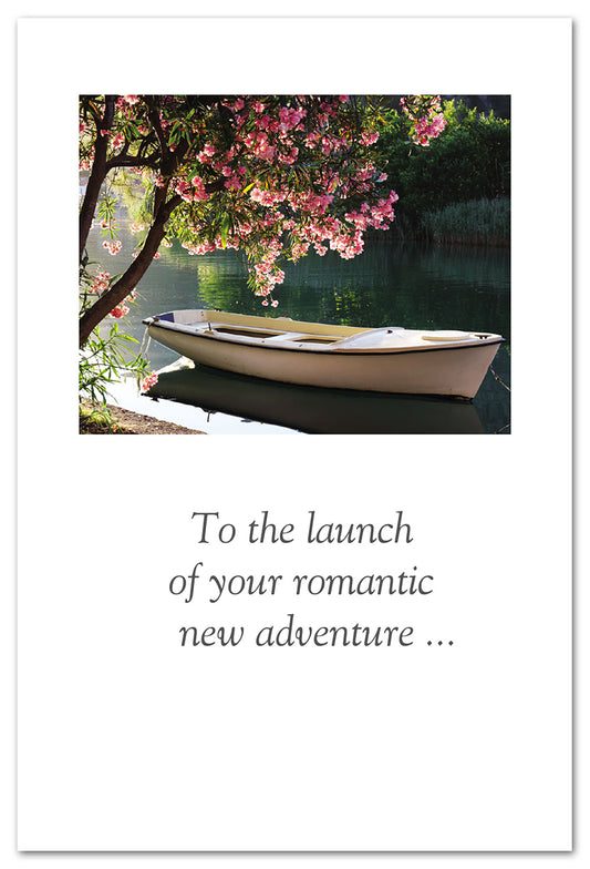 Romantic Row Boat card