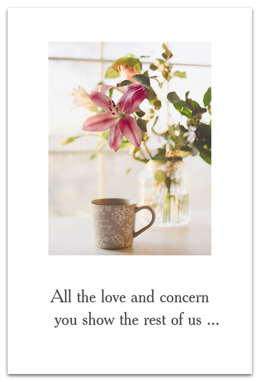 Mug & Lilies card