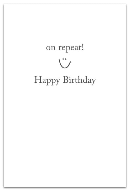 Vintage Record Player card