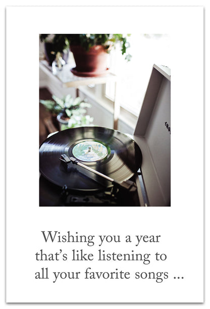 Vintage Record Player card