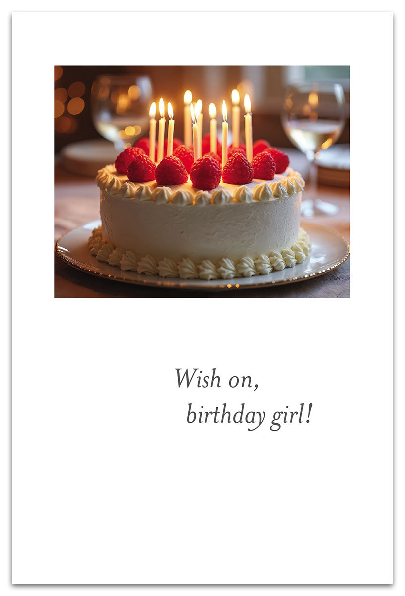 Raspberry Birthday Cake card